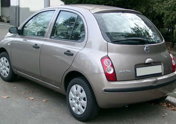 Wkład lewego lusterka elektrycznego Nissan Micra K12